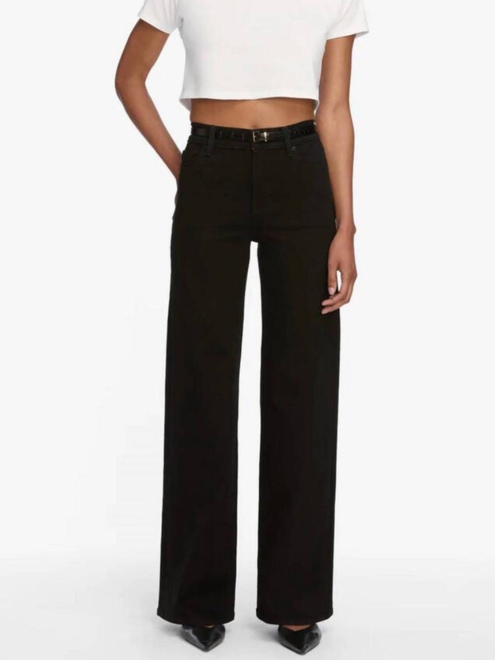 Frame Denim Women's Wide Leg Jeans in stardust